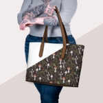 Picture of custom printed Vegan Leather Tote Bag