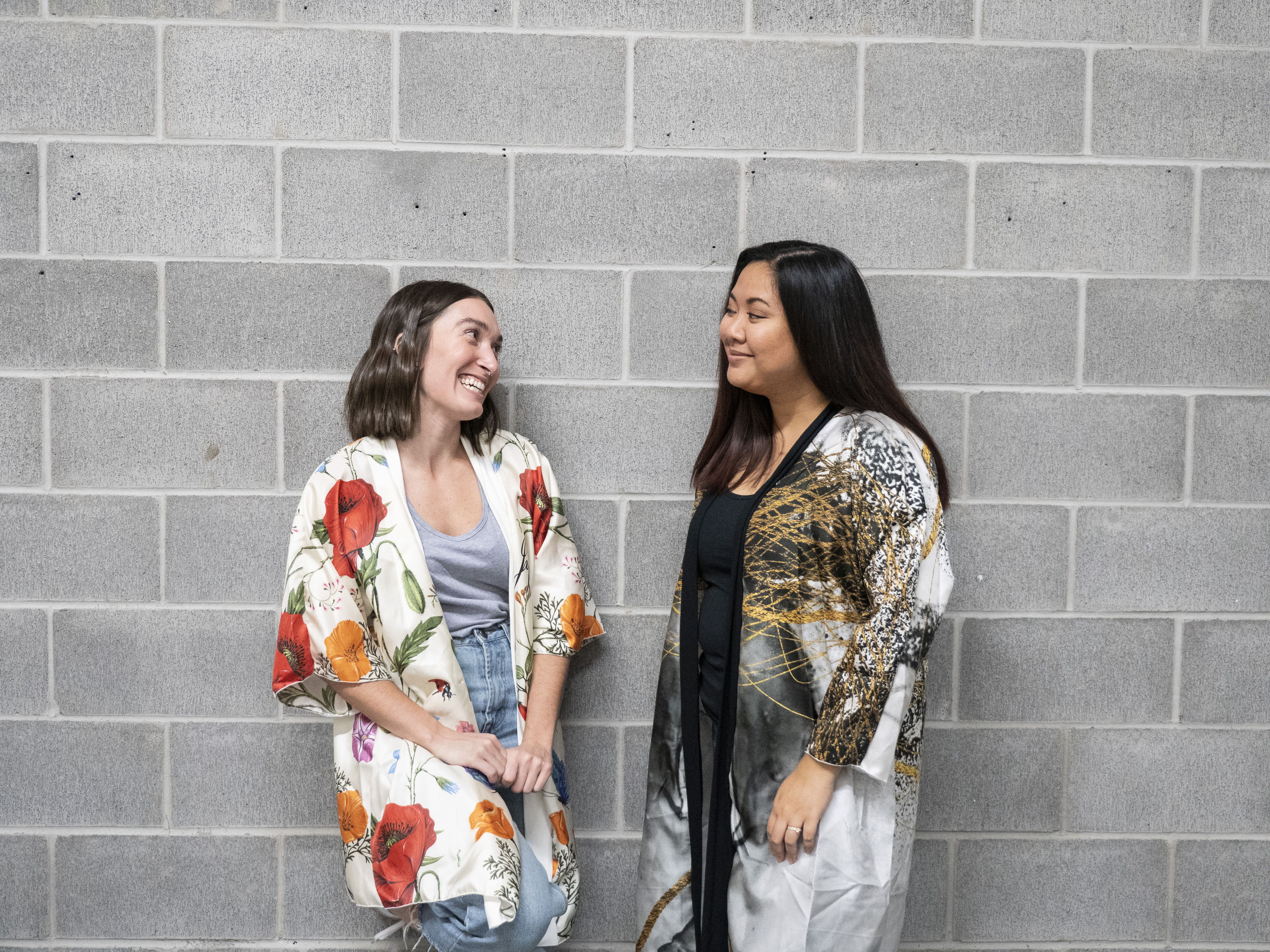 Women wearing kimonos