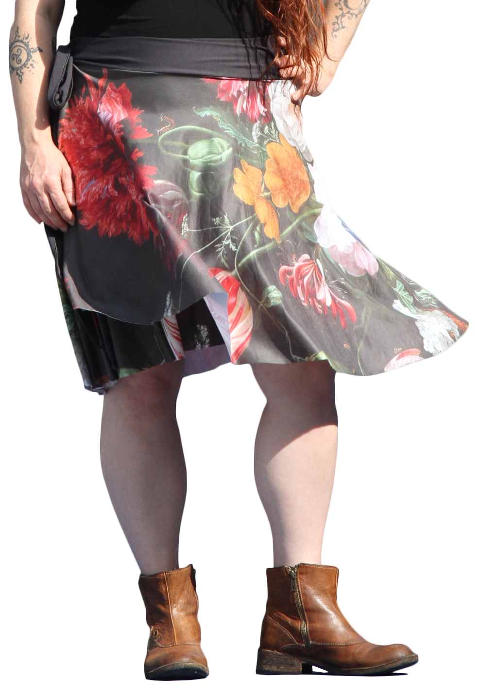 ex-branded Wrap Skirt Print Casual Versatile Shift Dress 