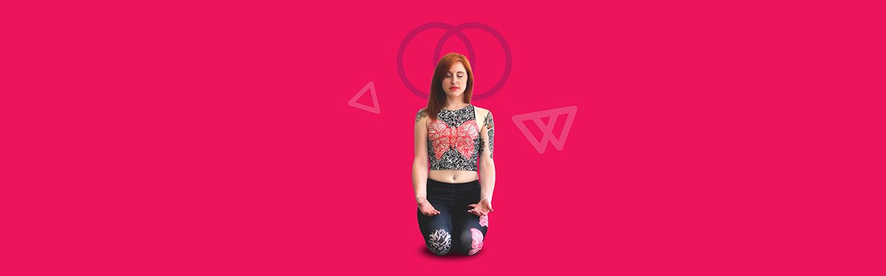 Picture of a custom printed athletic crop top