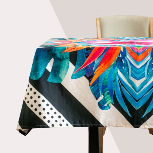 Picture of custom printed Cotton Sateen Tablecloth