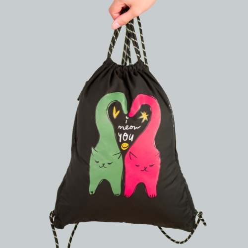 Picture of custom printed Drawstring Bag