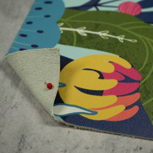 Picture of custom printed Fine Grain Vegan Leather
