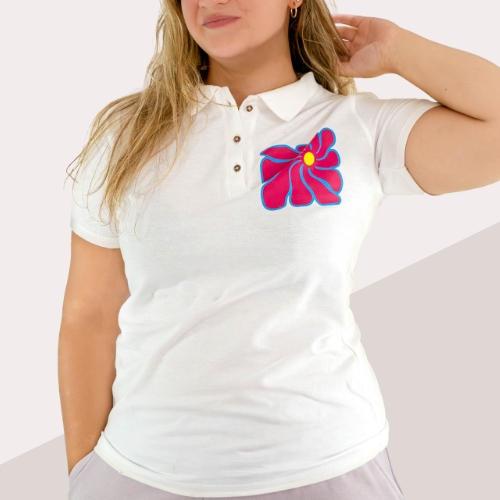 Picture of custom printed Fitted Polo Shirt