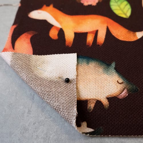 Picture of custom printed Cotton Linen Fabric