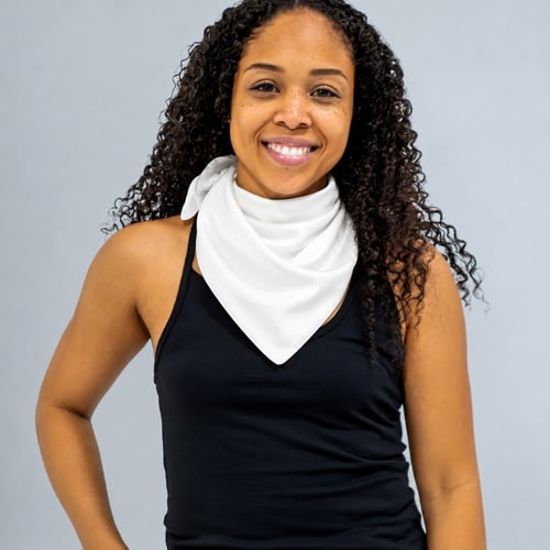 Photo de Bandana en coton/soie imprimés sur mesure