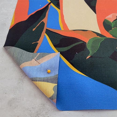 Picture of custom printed Cotton Silk Fabric