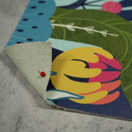 Picture of custom printed Fine Grain Vegan Leather