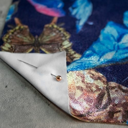 Picture of custom printed Glitter Performance Knit Fabric