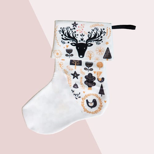 Picture of custom printed Holiday Stocking
