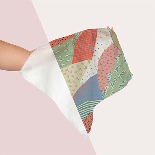 Picture of custom printed Matte Crepe Scarf