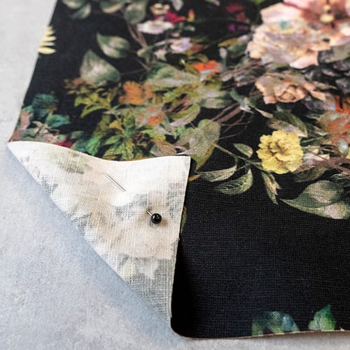 Picture of custom printed Organic Cotton Hemp Fabric