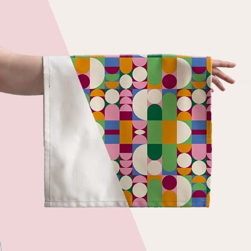 Picture of custom printed Cotton Linen Canvas Tea Towel