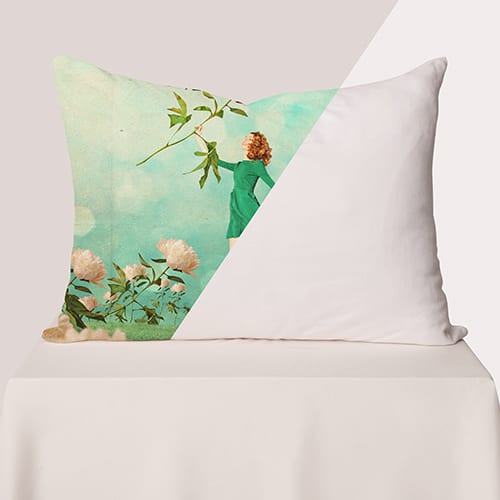 Picture of custom printed Poly Canvas Pillow Case