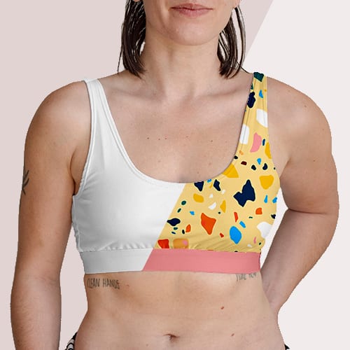 Picture of custom printed Scoop Bralette