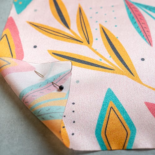 Picture of custom printed Silk Charmeuse Fabric