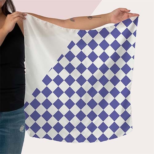 Picture of custom printed Silk Charmeuse Scarf