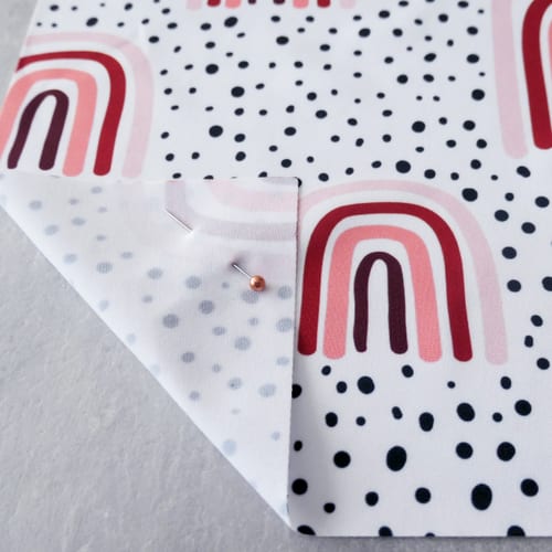 Picture of custom printed Silky Knit Fabric