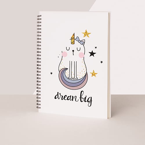 Picture of custom printed Spiral Notebook