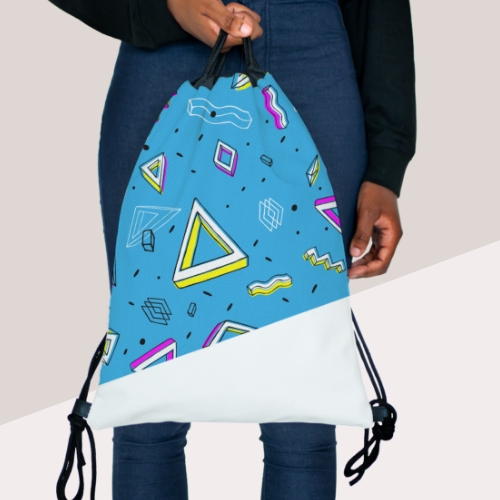 Picture of custom printed Premium Drawstring Bag