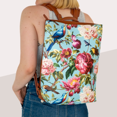 Picture of custom printed Vegan Leather Backpack