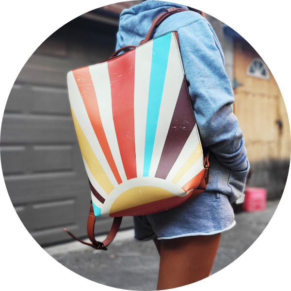 Vegan Leather Backpack photo