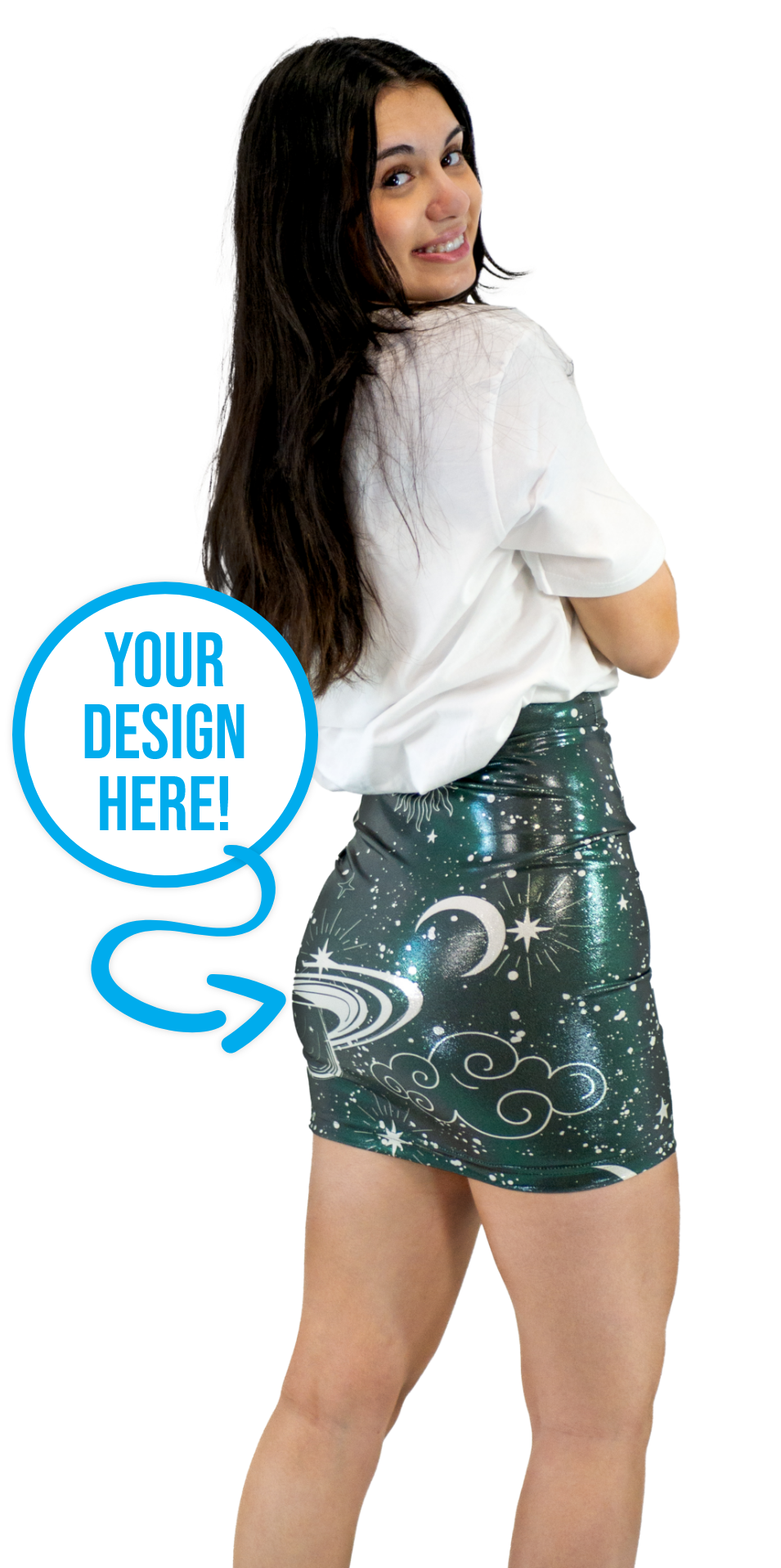 Picture of Glitter Fitted Skirt