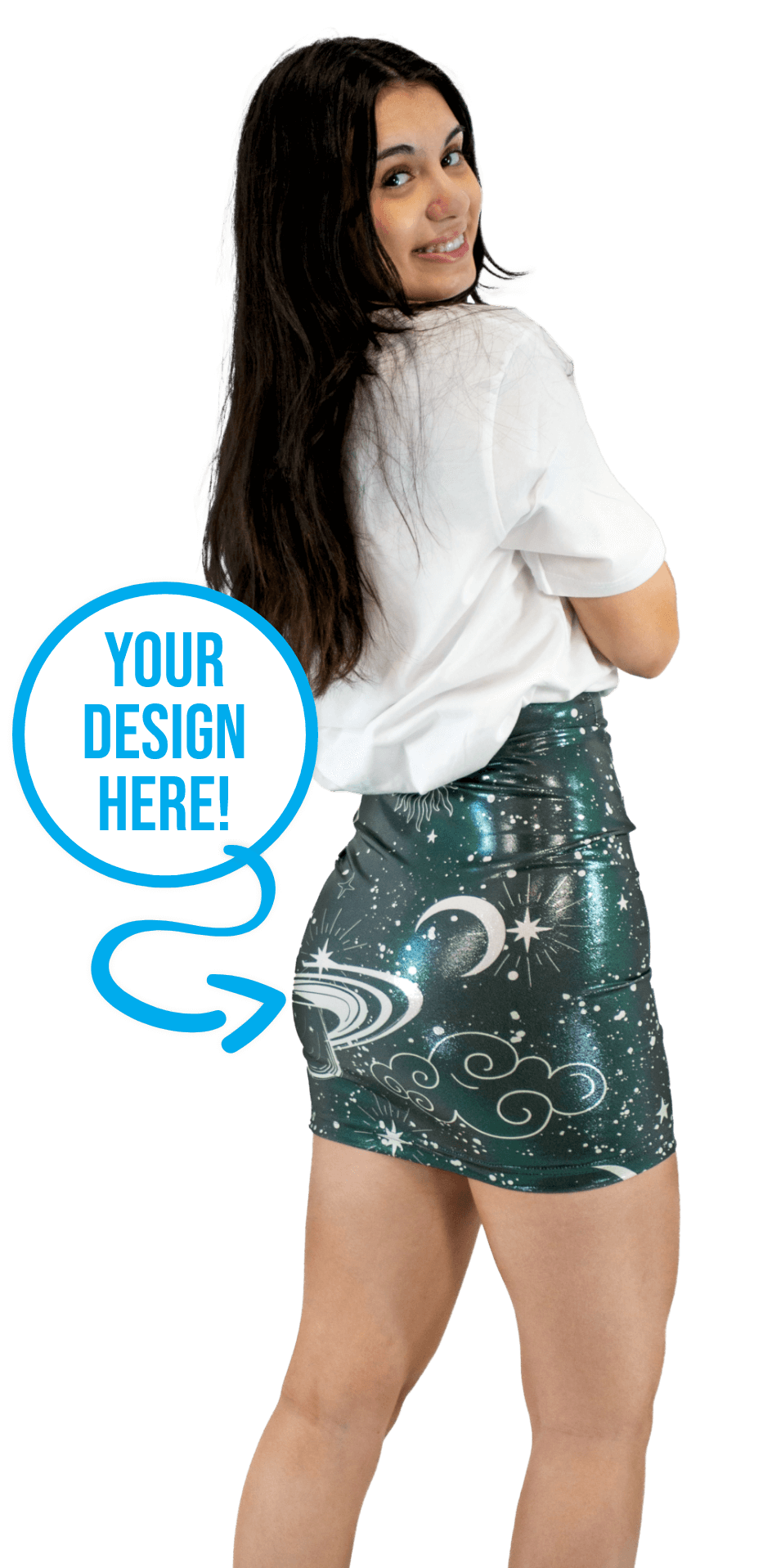 Picture of Glitter Fitted Skirt