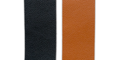 Black and brown vegan leather straps