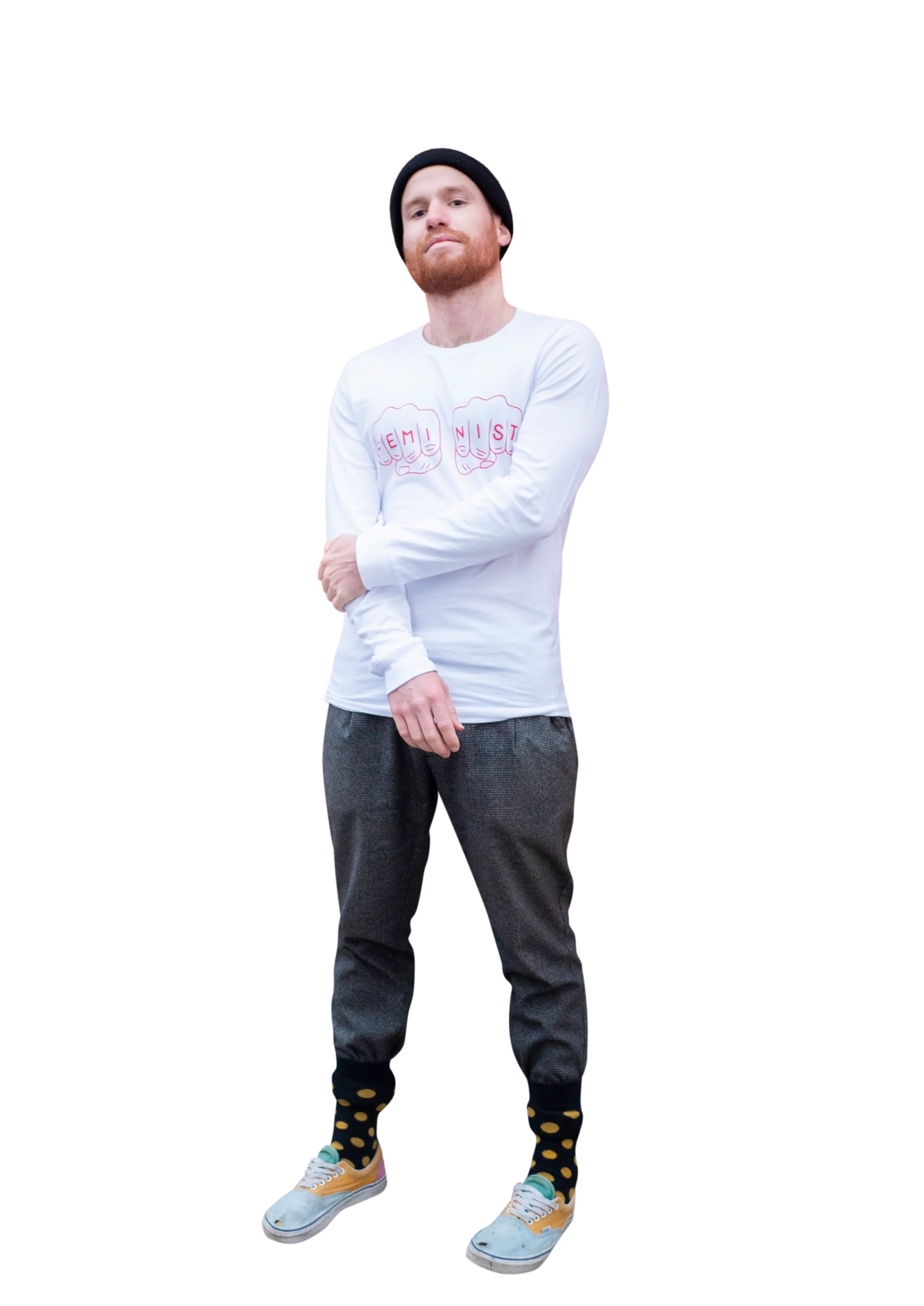 Top view of a Comfort long sleeve T-shirts
