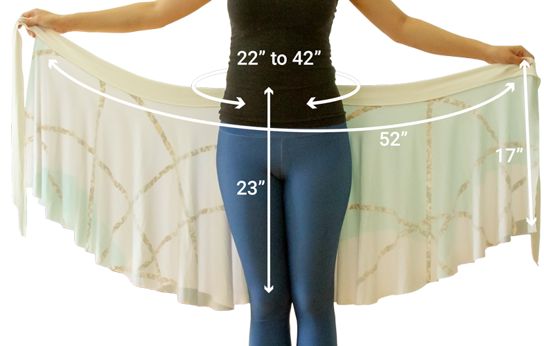 Wrap skirt dimensions